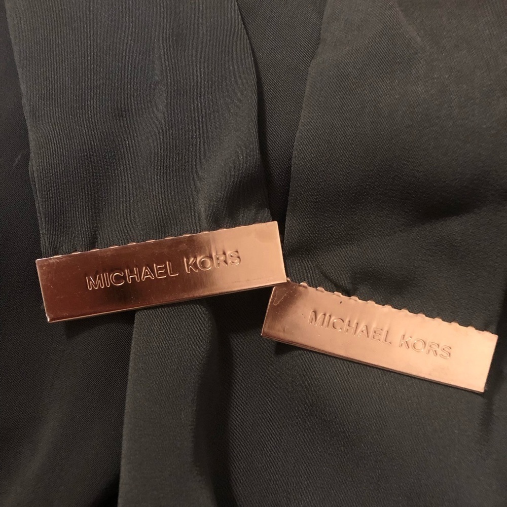 NWT MICHAEL MICHAEL KORS Paper Bag Wide Leg Pants Size M - Picture 3 of 8
